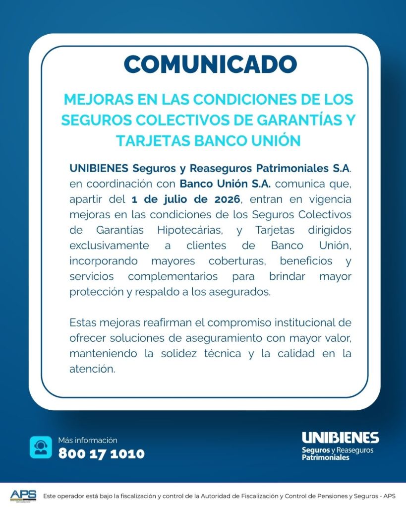 Comunicado UNIBIENES